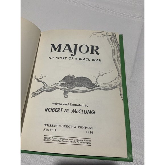 Major: The story of a Black Bear, by Robert M McClung, HC  VG Rare HTF - Picture 6 of 11
